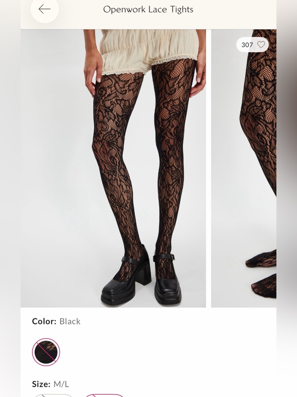 Free People Openwork Black Lace Pattern Tights by Emilio Cavallini